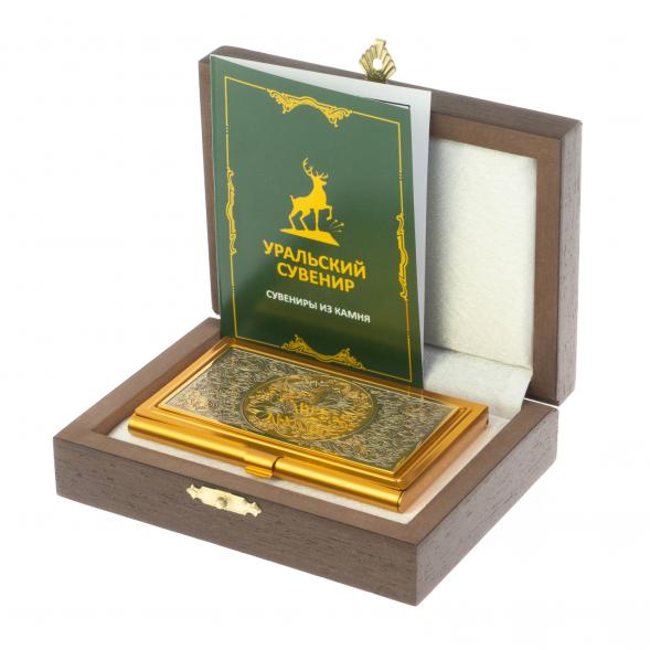 Визитница подарочная дамская Златоуст 128783