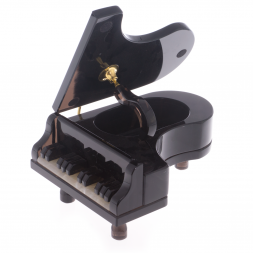 Шкатулка &amp;quot;Рояль&amp;quot; из черного обсидиана