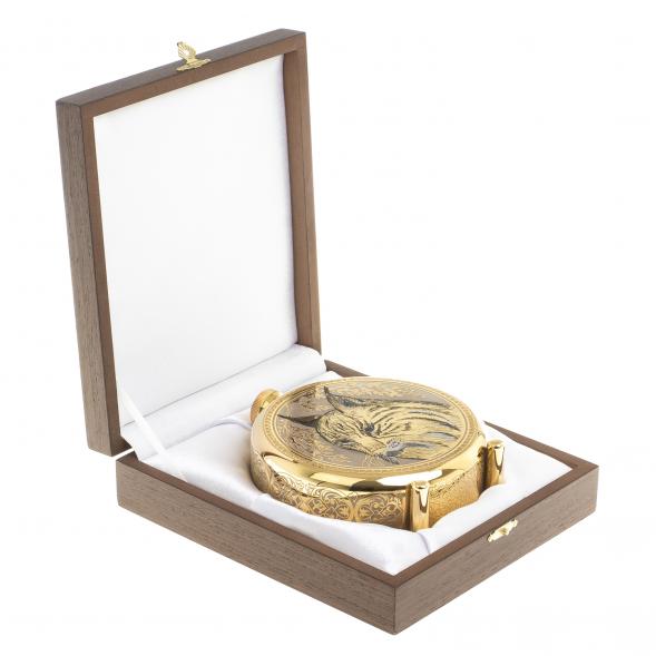 Фляжка с гравюрой &amp;quot;Рысь&amp;quot; Златоуст 123485