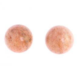 Шары для массажа 3,5 см из розового мрамора 2 шт
