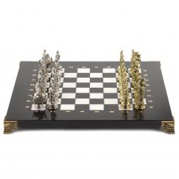 Шахматы "Троянская война" 28х28 см из мрамора