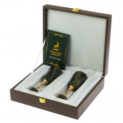 Фужеры "Свадебные" из нефрита Златоуст