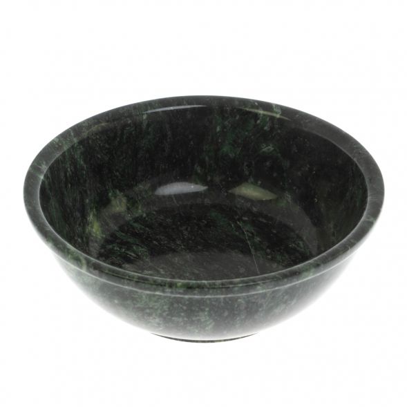 Тарелка из камня змеевик шабровский 13,5х13,5х5 см 129312