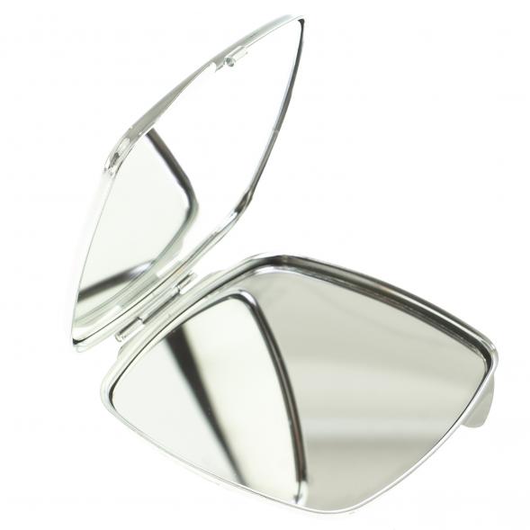 Зеркало закругленное из змеевика прямая ящерица цвет серебро 124190