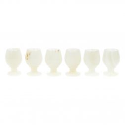 Набор рюмок из оникса 50 мл камень оникс 6 шт 5,2х7 см в коробке (2х3)