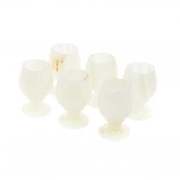 Набор рюмок из оникса 50 мл камень оникс 6 шт 5,2х7 см в коробке (2х3)