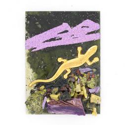 Магнит из змеевика &amp;quot;Ящерица&amp;quot;