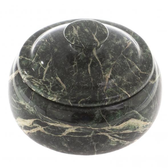 Сахарница из змеевика средняя 11х7 см 124586