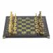 Шахматы бронзовые &amp;quot;Римские&amp;quot; доска змеевик 40х40 см 117812