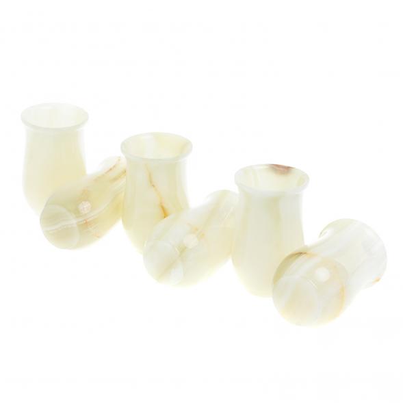 Набор стаканов 6 шт из оникса в футляре 7,5х12 см (3х5) 127471