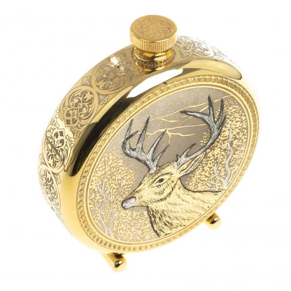 Фляжка с гравюрой &amp;quot;Олень&amp;quot; Златоуст 123488
