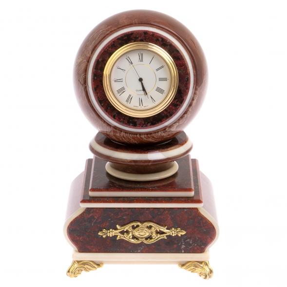 Часы с шаром &amp;quot;Антистресс&amp;quot; из лемезита 10 см 126306