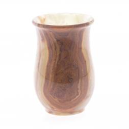 Набор стаканов 6 шт из камня оникс 160 мл 6,3х9,5 см в футляре (2,5х4)