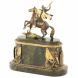 Каминные часы из нефрита и бронзы &amp;quot;Георгий Победоносец&amp;quot; 113524