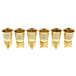 Стопки перевертыши "Волк" набор 6 шт Златоуст