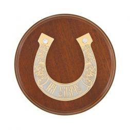 Панно на тарелке "Подкова на удачу" 12 см Златоуст