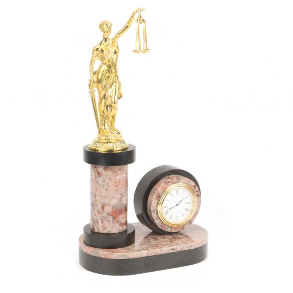 Часы &amp;quot;Фемида - богиня правосудия&amp;quot; креноид бронза 118104