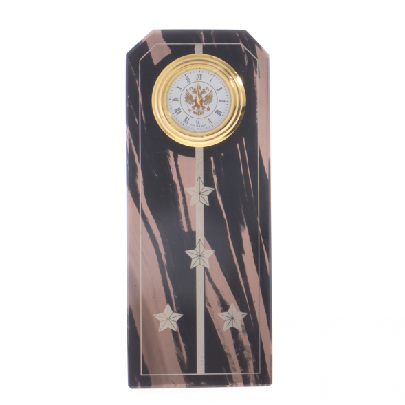 Часы &amp;quot;Погон капитан&amp;quot; камень обсидиан 121984