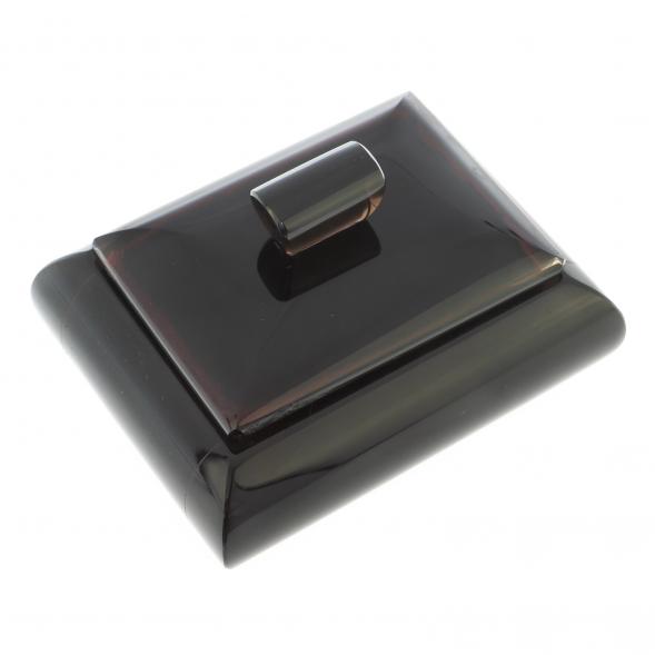 Шкатулка из черного обсидиана 9х7х6 см 122358