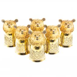 Стопки перевертыши "Медведь" набор 6 шт Златоуст