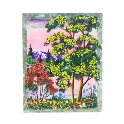 Панно из камня на подставке &amp;quot;Лето&amp;quot; 11,5х15 см