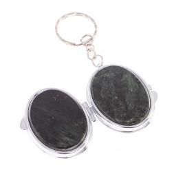 Складное зеркало брелок актиновит овальное