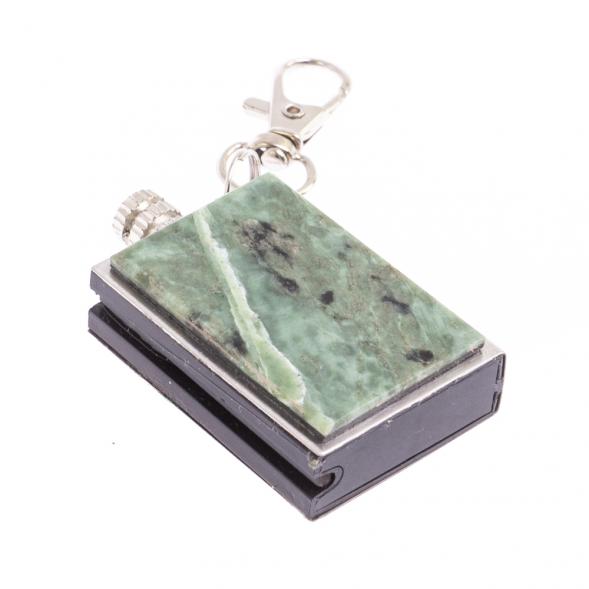 Брелок огниво &amp;quot;Вечная спичка&amp;quot; с накладкой из камня офит 2,8х1,3х5 см 126692