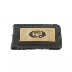 Подарочный набор &amp;quot;Автомобилист&amp;quot; обложка для автодокументов, визитница и ручка с гравюрой Златоуст