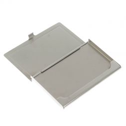 Карманная визитница из камня амазонит с дымчатым кварцем