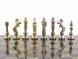 Шахматы &amp;quot;Ренессанс&amp;quot; доска 36х36 см змеевик фигуры цвет золото / серебро 119410