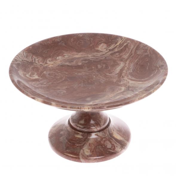 Фруктовница из лемезита 18х18х12,5 см 129516