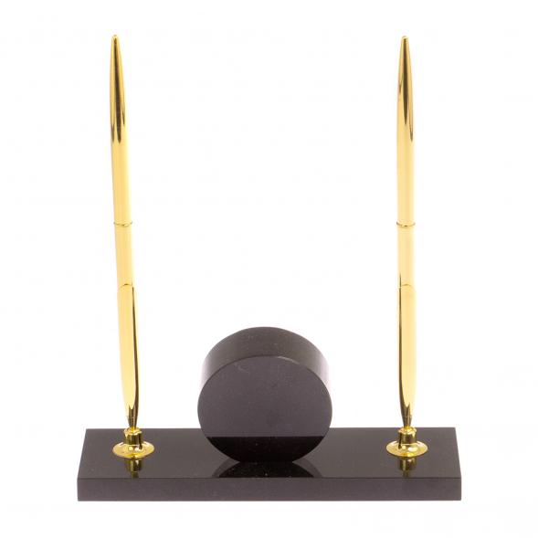 Часы с двумя ручками камень малахит 125485