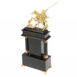 Часы &amp;quot;Георгий Победоносец&amp;quot; из родонита