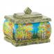 Шкатулка змеевик рисунок Осень 11х8х9,5 см 119959