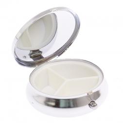 Таблетница на 3 отсека круглая нефрит