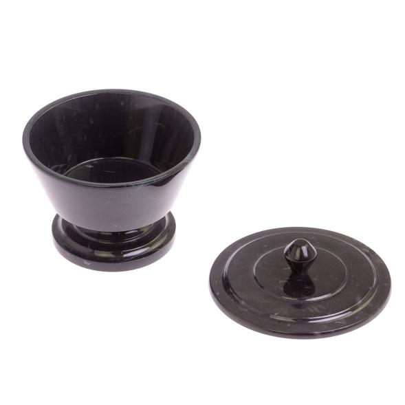 Сахарница из змеевика 11х11х10 см 125093