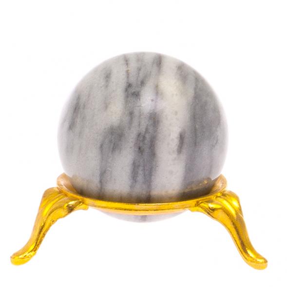 Шар из серого мрамора 4 см 125632