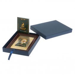 Икона гравюра &amp;quot;Матрона Московская&amp;quot; багет 12,5х17,5х1 см Златоуст