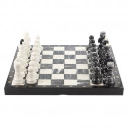 Шахматы мрамор змеевик 400х400 мм