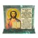 Икона с молитвой &amp;quot;Спаситель&amp;quot; змеевик 15х5х12,5 см 123491