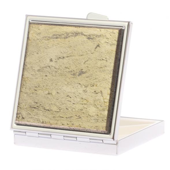 Таблетница на 4 отделения из пирита цвет серебро 126155