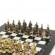 Шахматы бронзовые &amp;quot;Турецкие&amp;quot; доска 32х32 см мрамор змеевик 127554