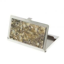 Карманная визитница из камня жельбертит