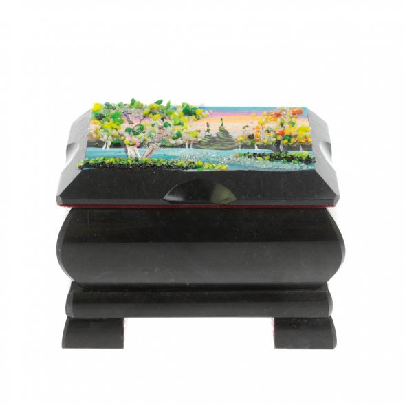 Шкатулка с расписной крышкой &amp;quot; Весна&amp;quot; 10х8х7 см 129518