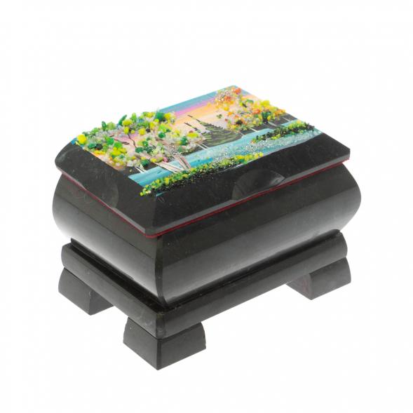 Шкатулка с расписной крышкой &amp;quot; Весна&amp;quot; 10х8х7 см 129518