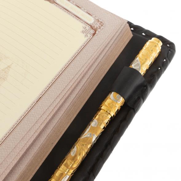 Подарочный набор &amp;quot;Георгий Победоносец&amp;quot; ежедневник и ручка с гравюрой Златоуст 129786