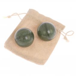 Шары для массажа 4 см из офиокальцита 2 шт