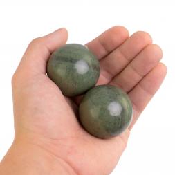 Шары для массажа 4 см из офиокальцита 2 шт