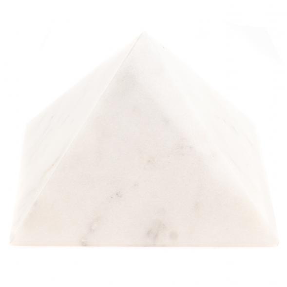 Пирамида из белого мрамора 10х10х8,3 см 126385