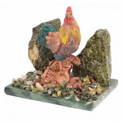Сувенир "Петух" большой змеевик